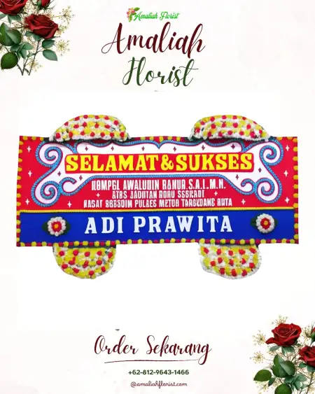 Papan Bunga Ucapan Selamat Gelam